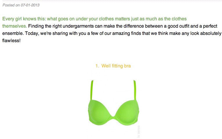 Let's talk intimates!