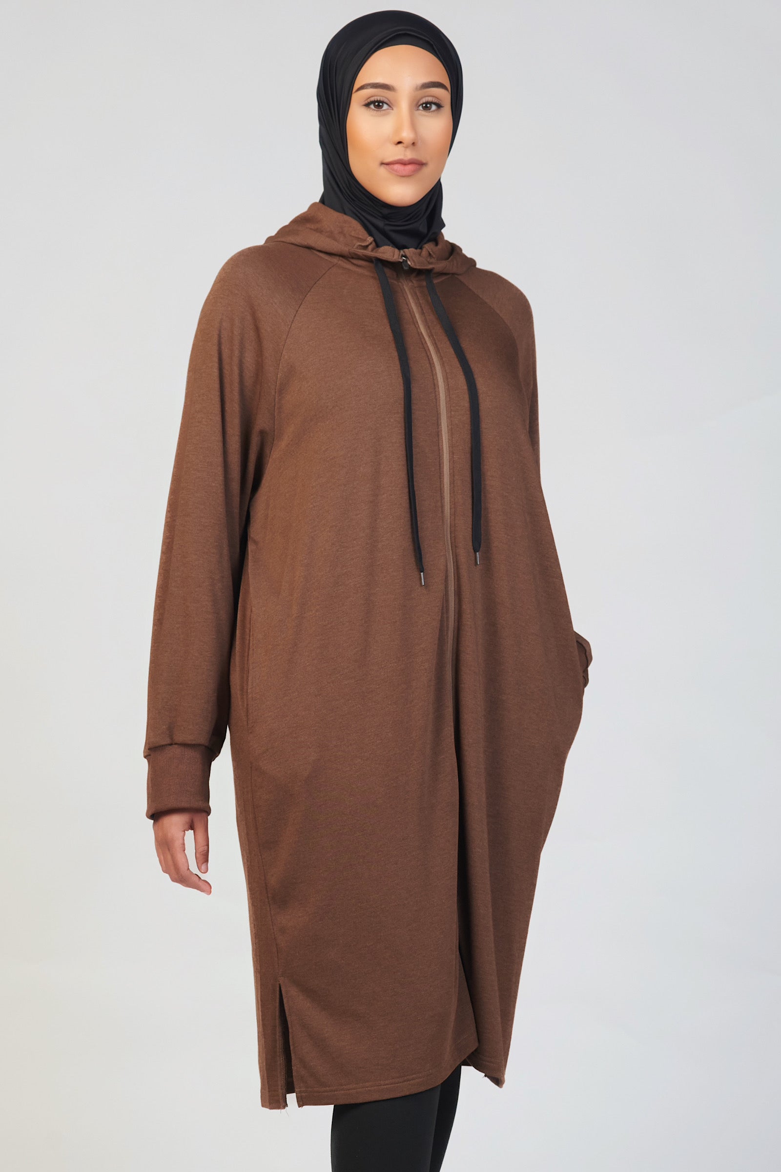 Oversized Espresso Hoodie Dress