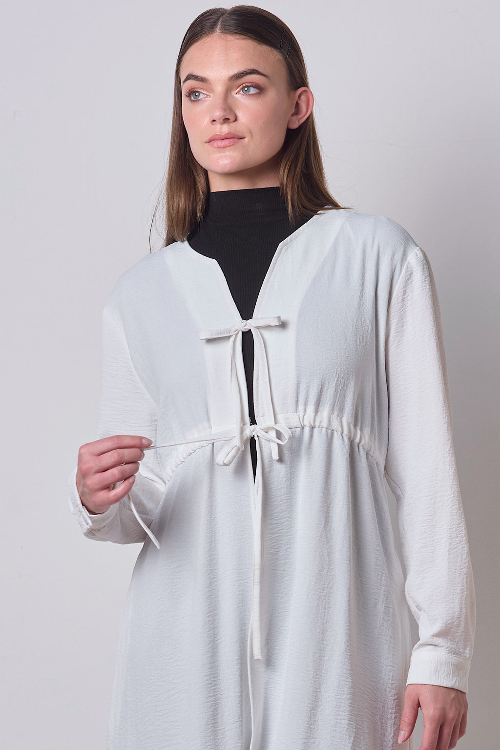 Double Tie Dress - Cloud
