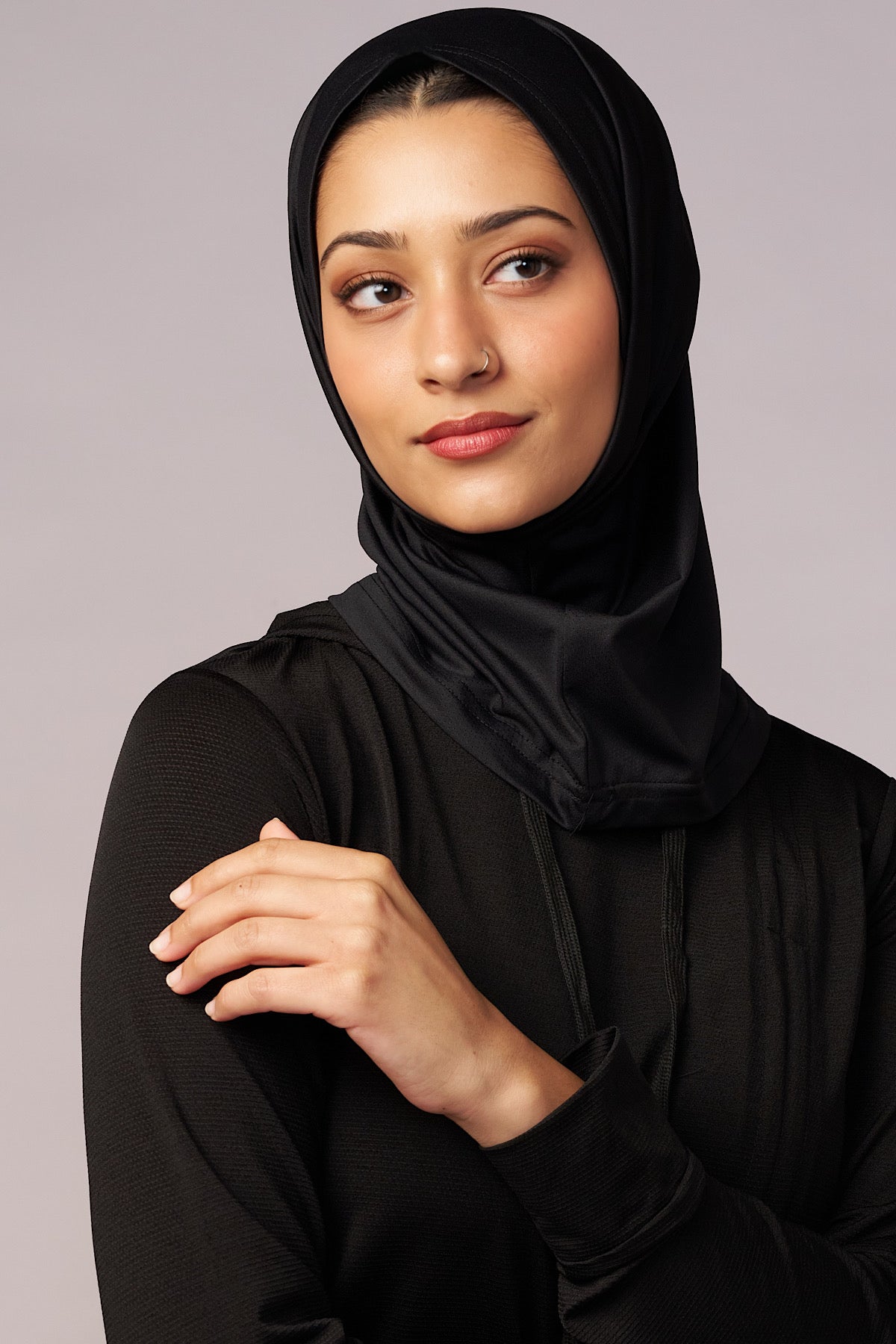 AeroFit Active Hijab - Black