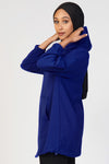 Light Zip Up Hoodie- Blue