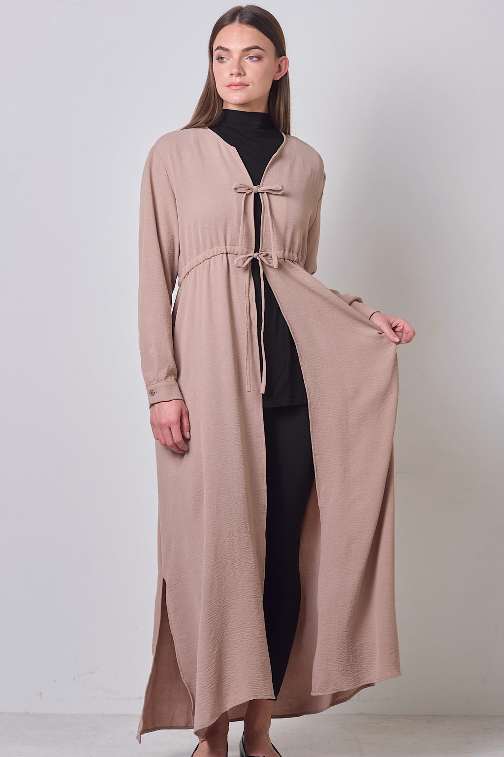 Double Tie Dress - Wheat