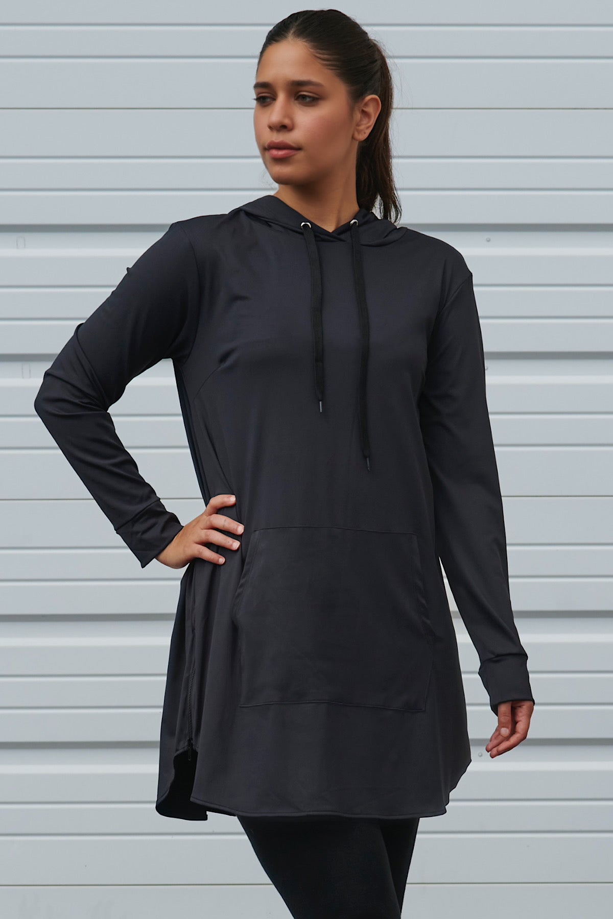 Soft Tech Hoodie Active Top - Jet