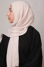 Petite Chiffon Hijab - Light Almond