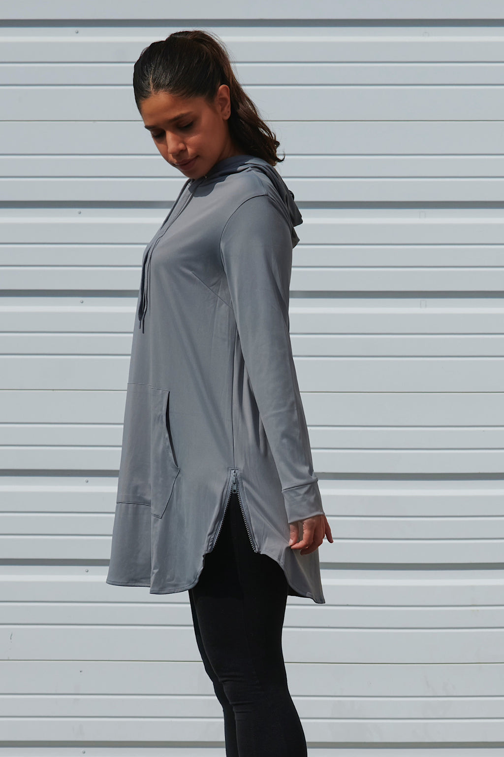 Soft Tech Hoodie Active Top - Clay