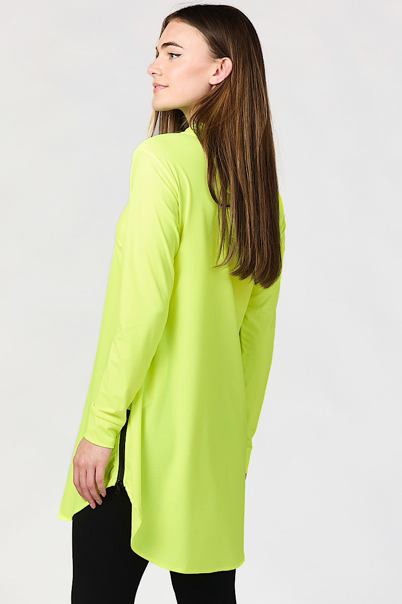 Funnel Neck Active Top - Neon