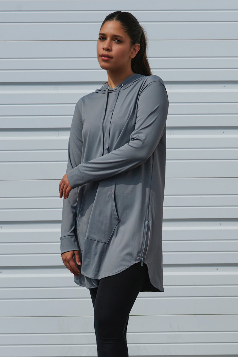 Soft Tech Hoodie Active Top - Clay