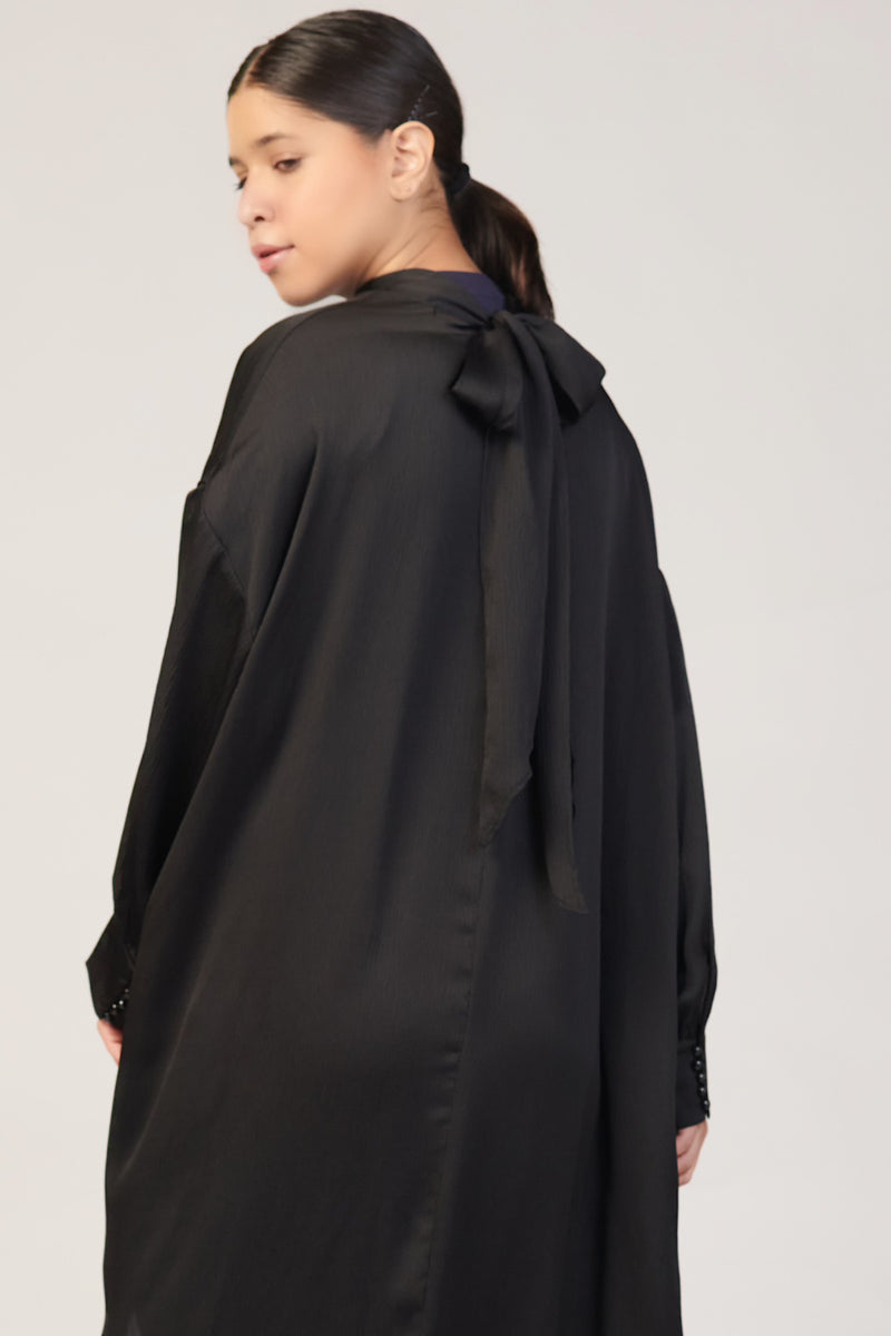 Eden Sash Maxi Dress - Black