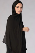 PREMIUM Petite Chiffon Hijab - Black