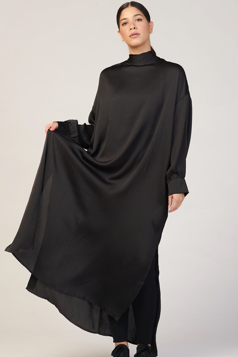 Eden Sash Maxi Dress - Black