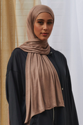 Classic Jersey Hijab - Cafe
