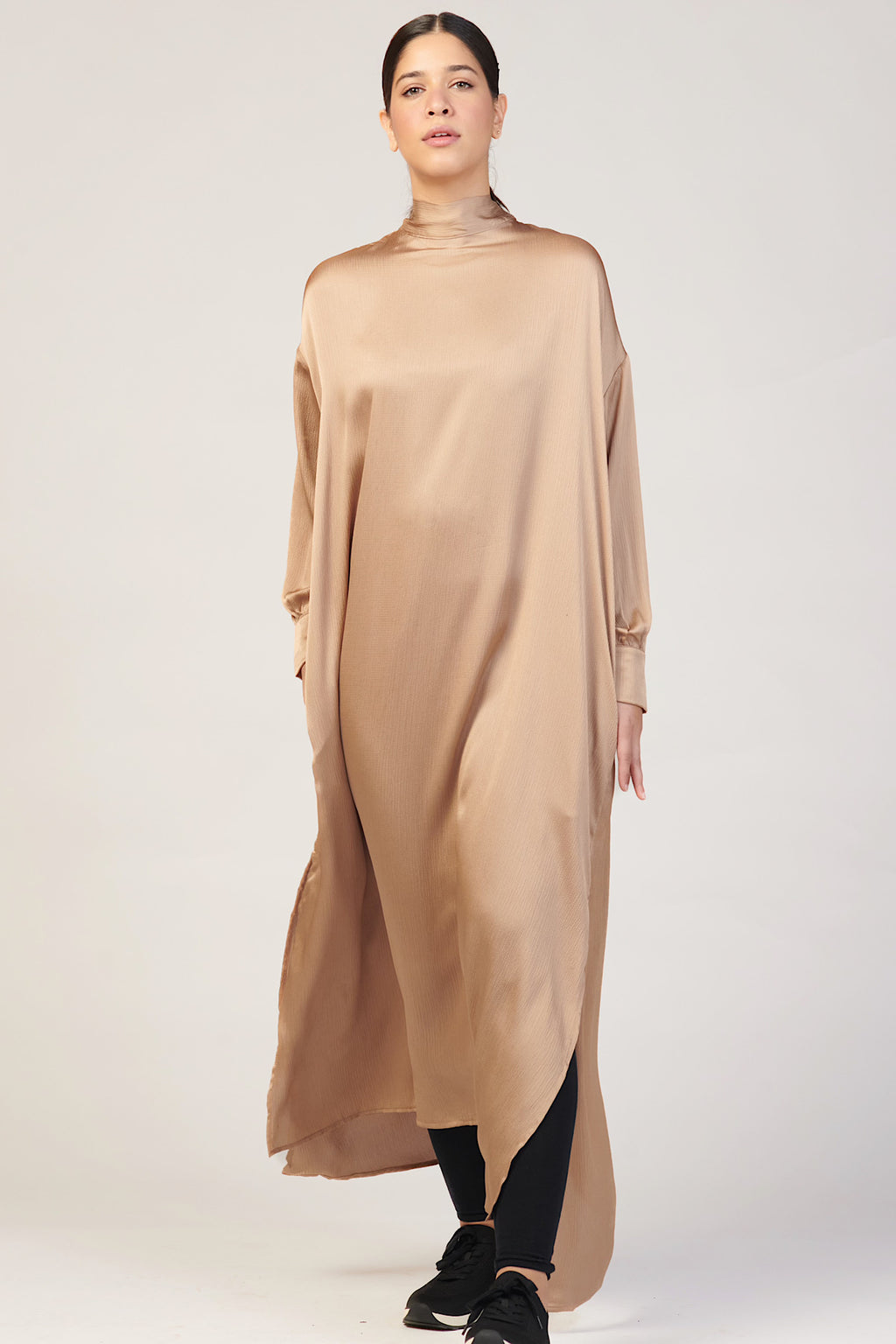 Eden Sash Maxi Dress - Latte