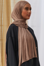Classic Jersey Hijab - Cafe