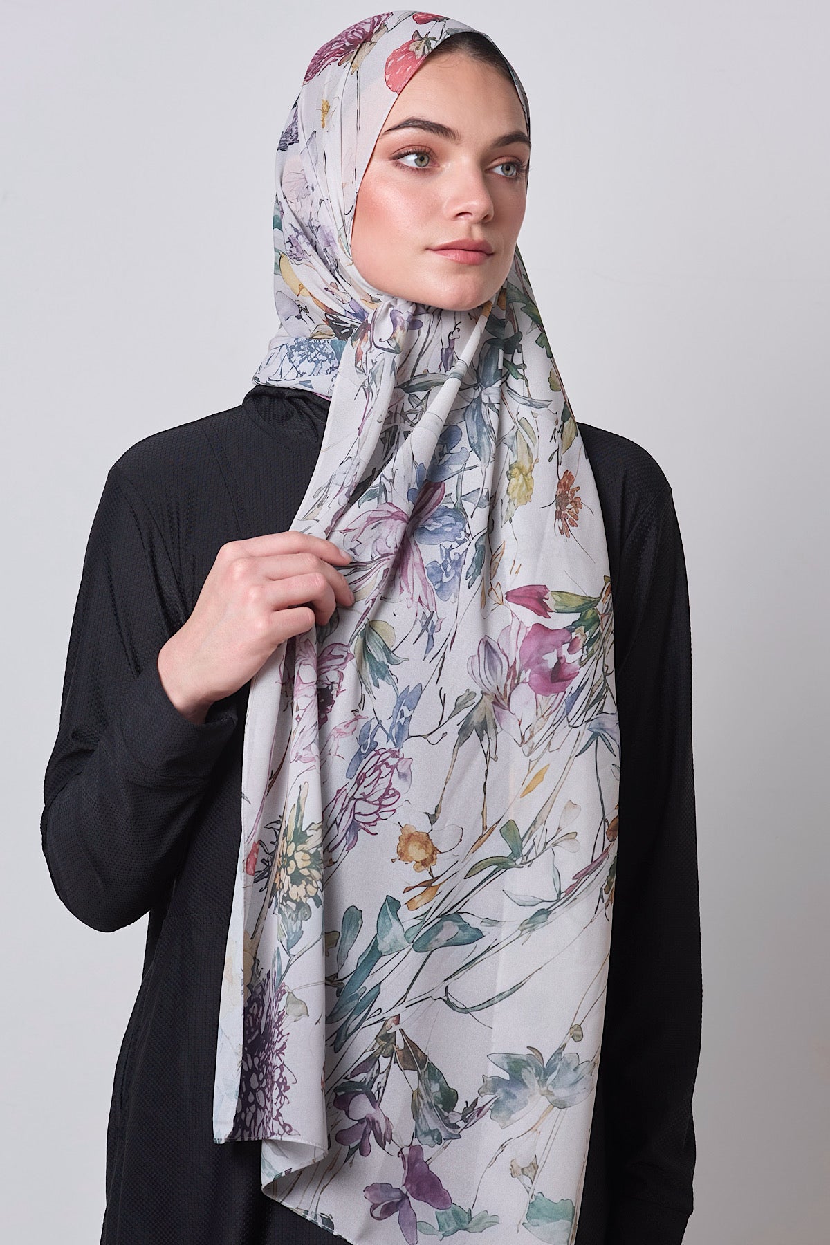 PREMIUM Petite Chiffon Hijab - Iris Breeze