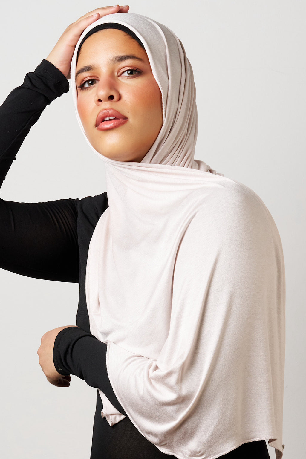 Petite Jersey Hijab - Pearl Mist