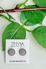 Hijab Magnets - Matte Gray (2 Pairs)