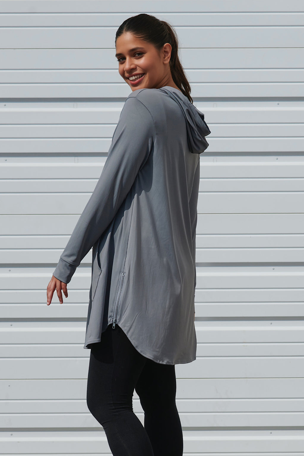 Soft Tech Hoodie Active Top - Clay