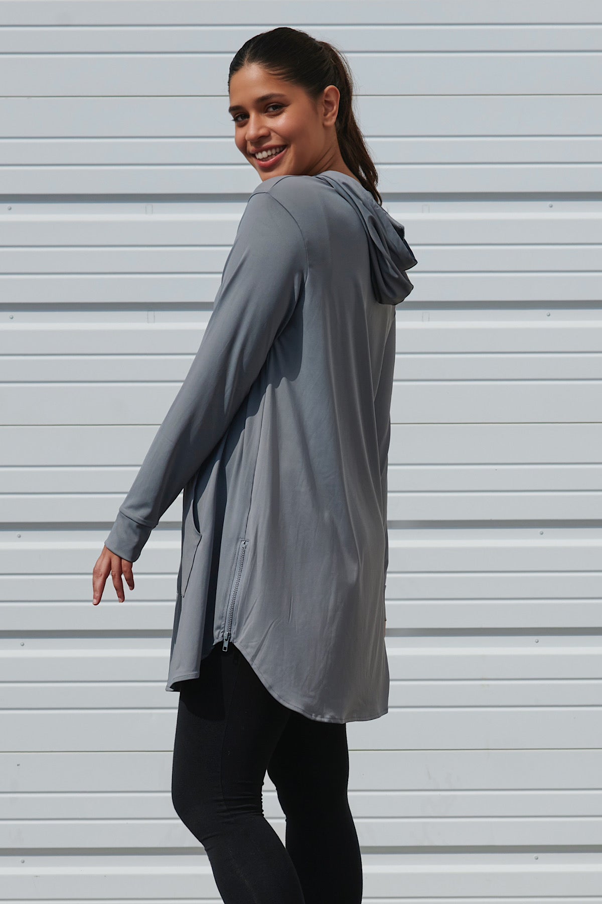 Soft Tech Hoodie Active Top - Clay