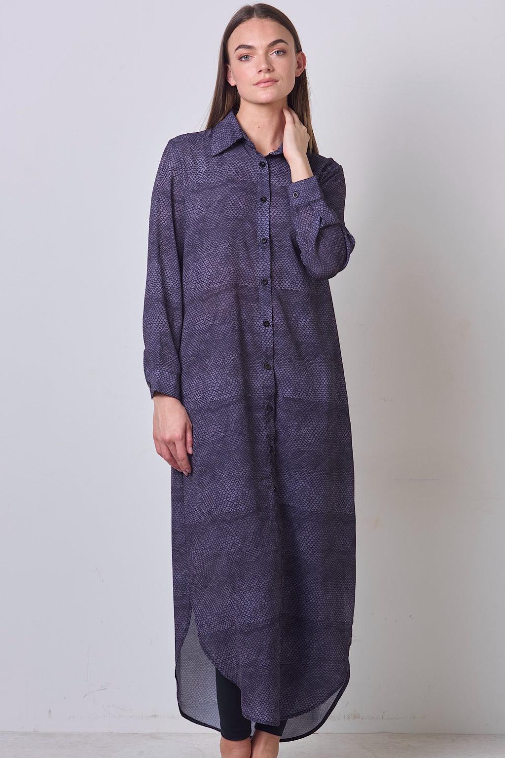 Soft Line Dress - Faded Ink
