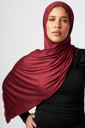 Petite Jersey Hijab - Crimson