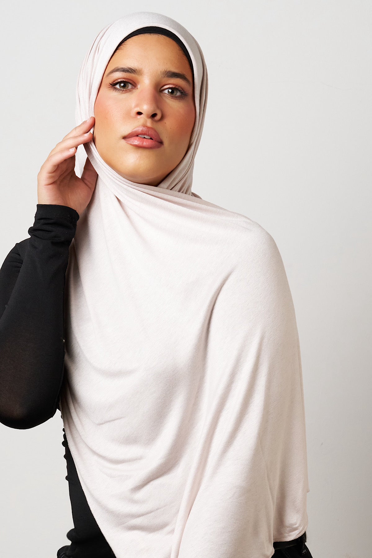 Petite Jersey Hijab - Pearl Mist