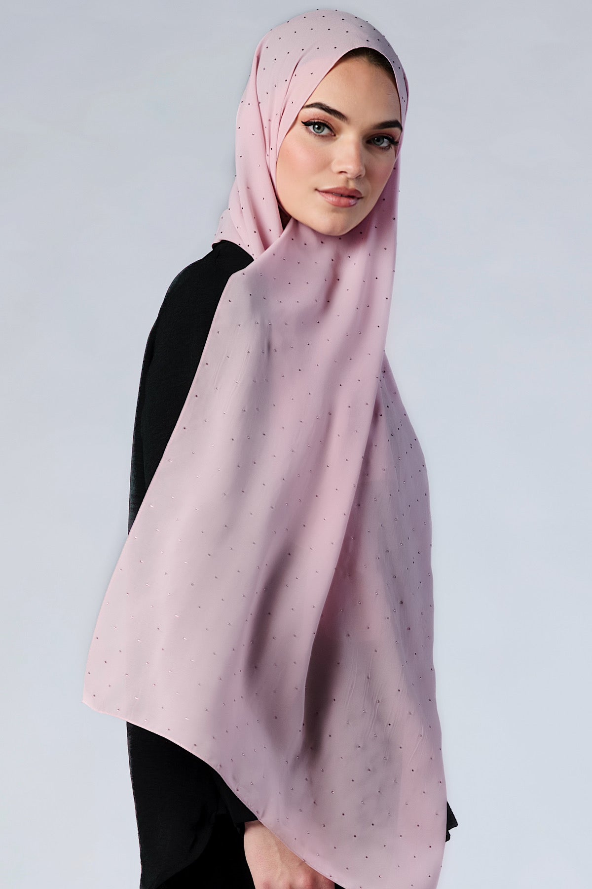 Petite Stardust Chiffon Hijab - Pink