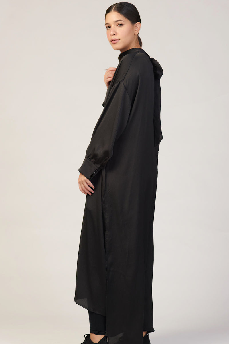 Eden Sash Maxi Dress - Black