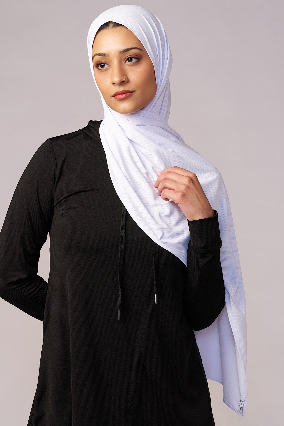 AeroFlow Active Hijab - White