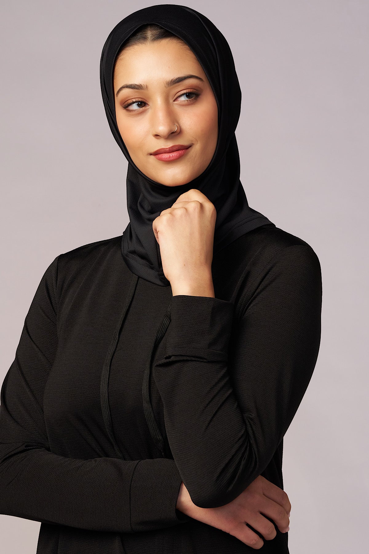 AeroFit Active Hijab - Black