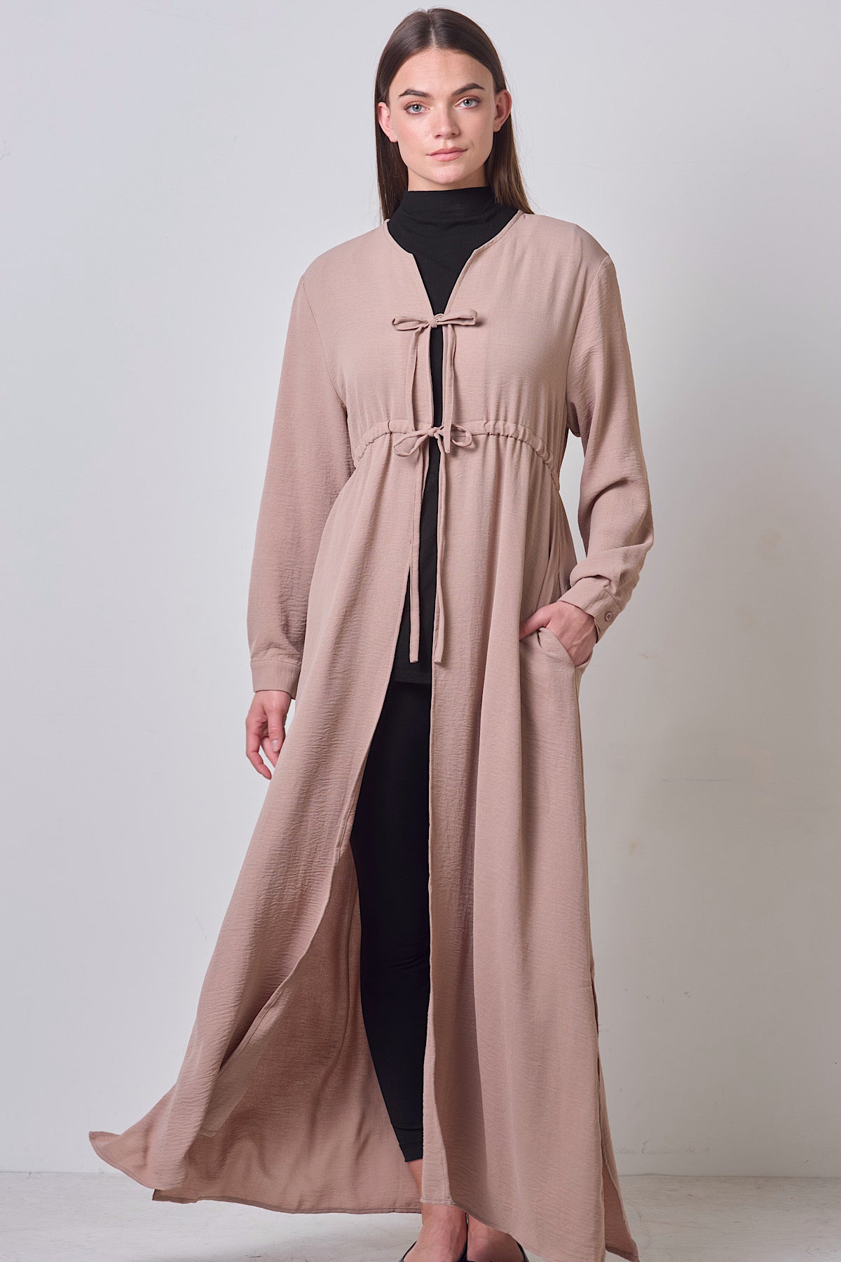 Double Tie Dress - Wheat