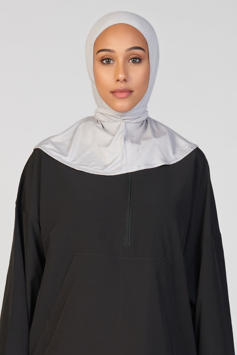 Snapback Active Jersey Hijab - Gray