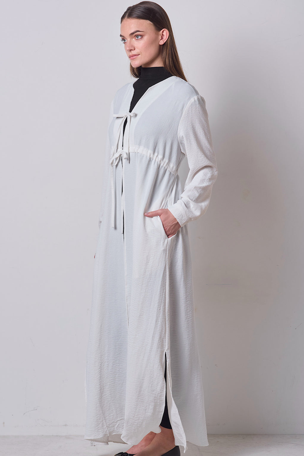 Double Tie Dress - Cloud