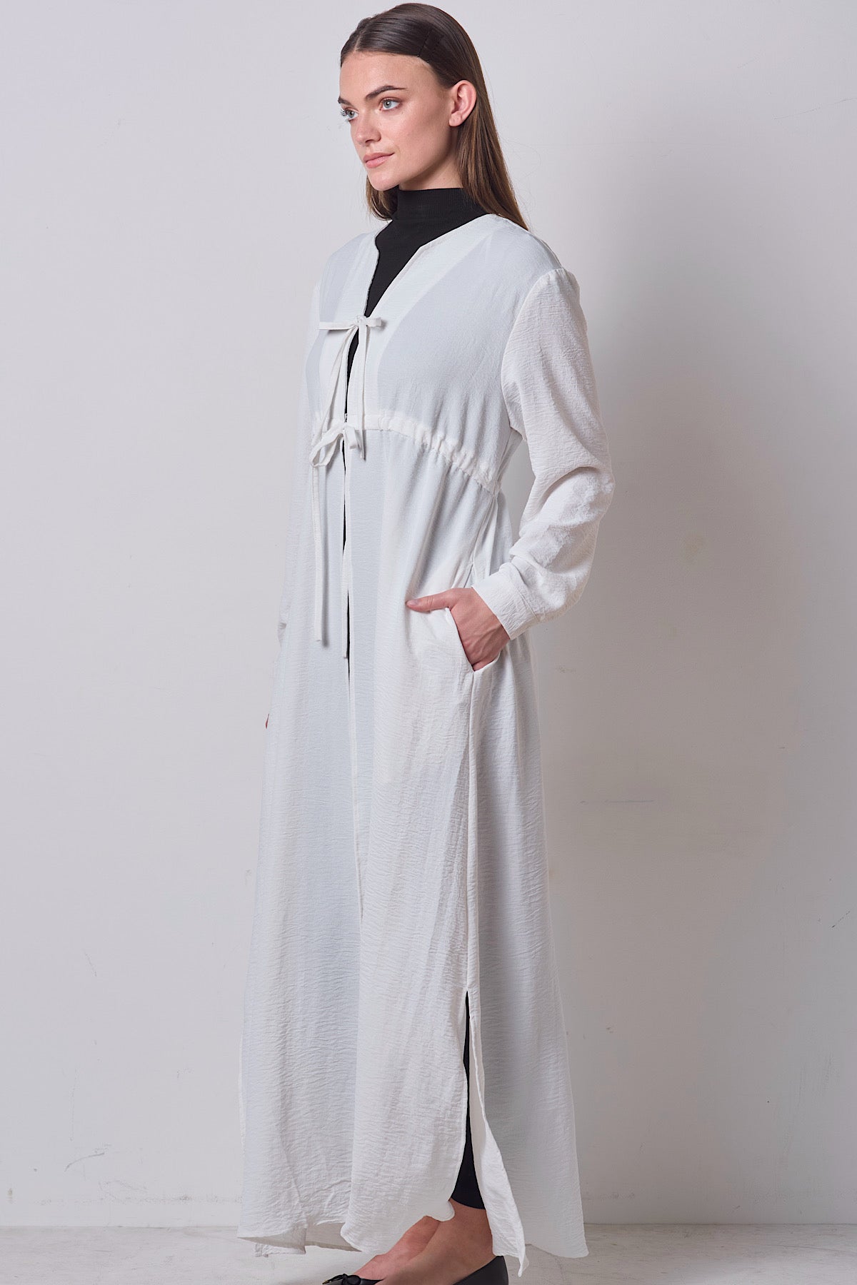 Double Tie Dress - Cloud