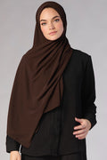 PREMIUM Petite Chiffon Hijab - Brown
