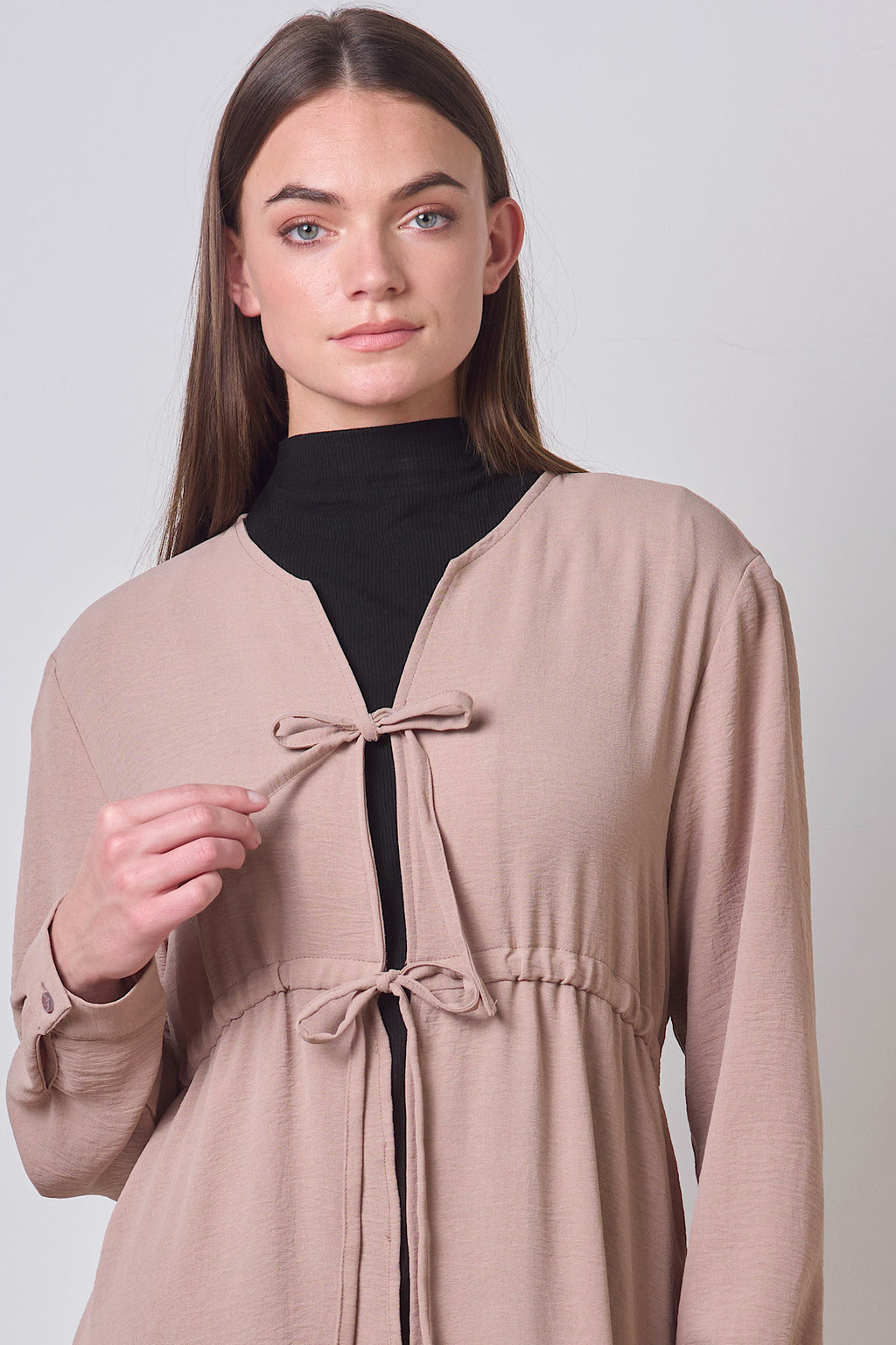 Double Tie Dress - Wheat