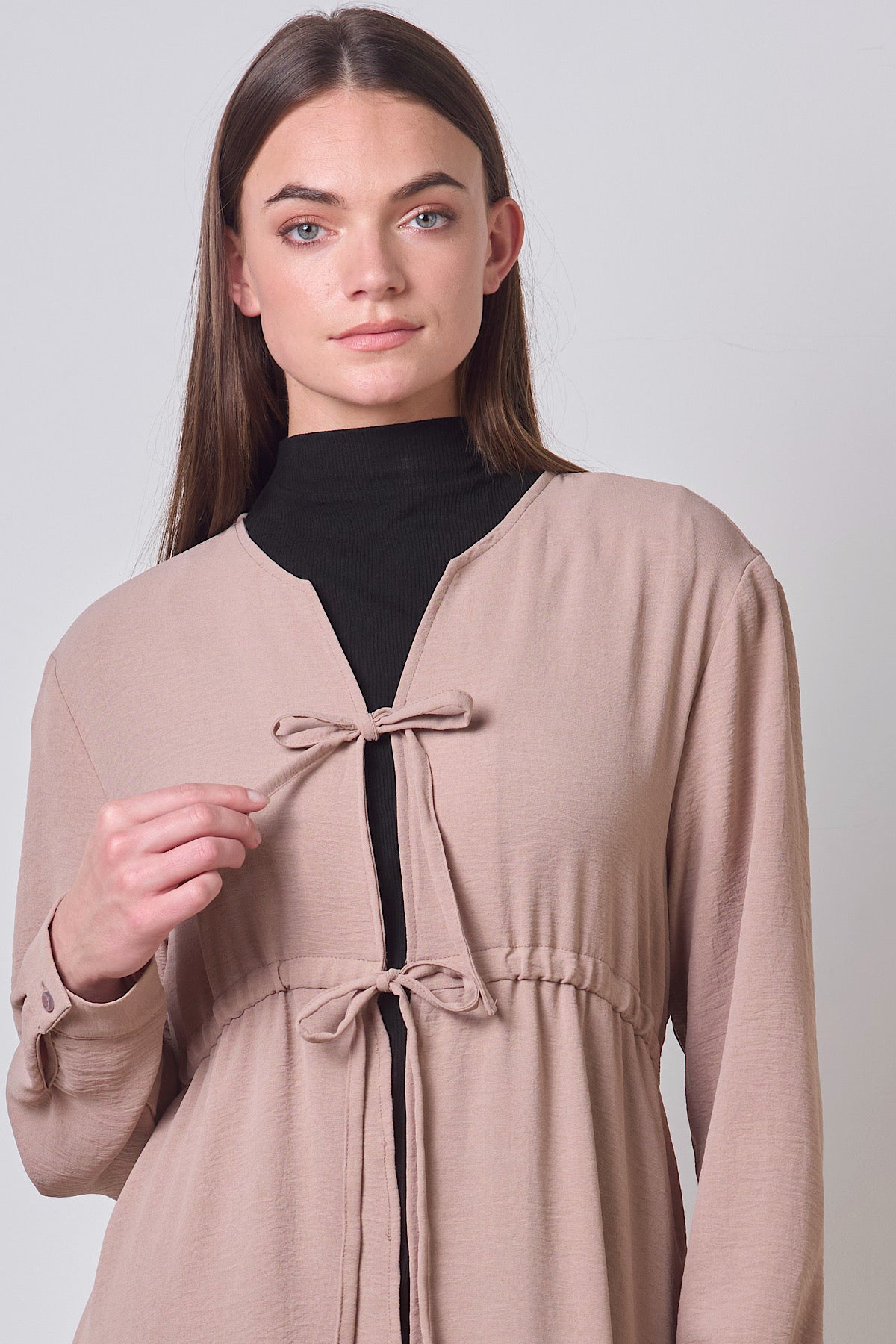 Double Tie Dress - Wheat