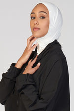 Snapback Active Jersey Hijab - White