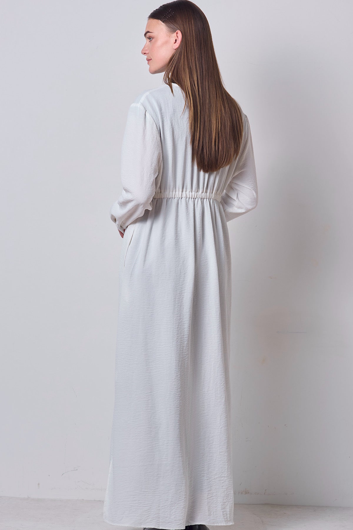 Double Tie Dress - Cloud