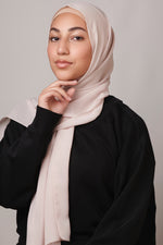 Petite Chiffon Hijab - Light Almond