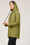 Hooded Classic Active Top - Sage