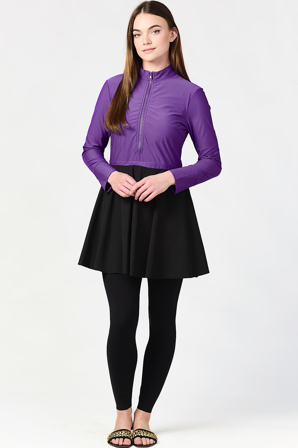 Skive Swim Top - Violet