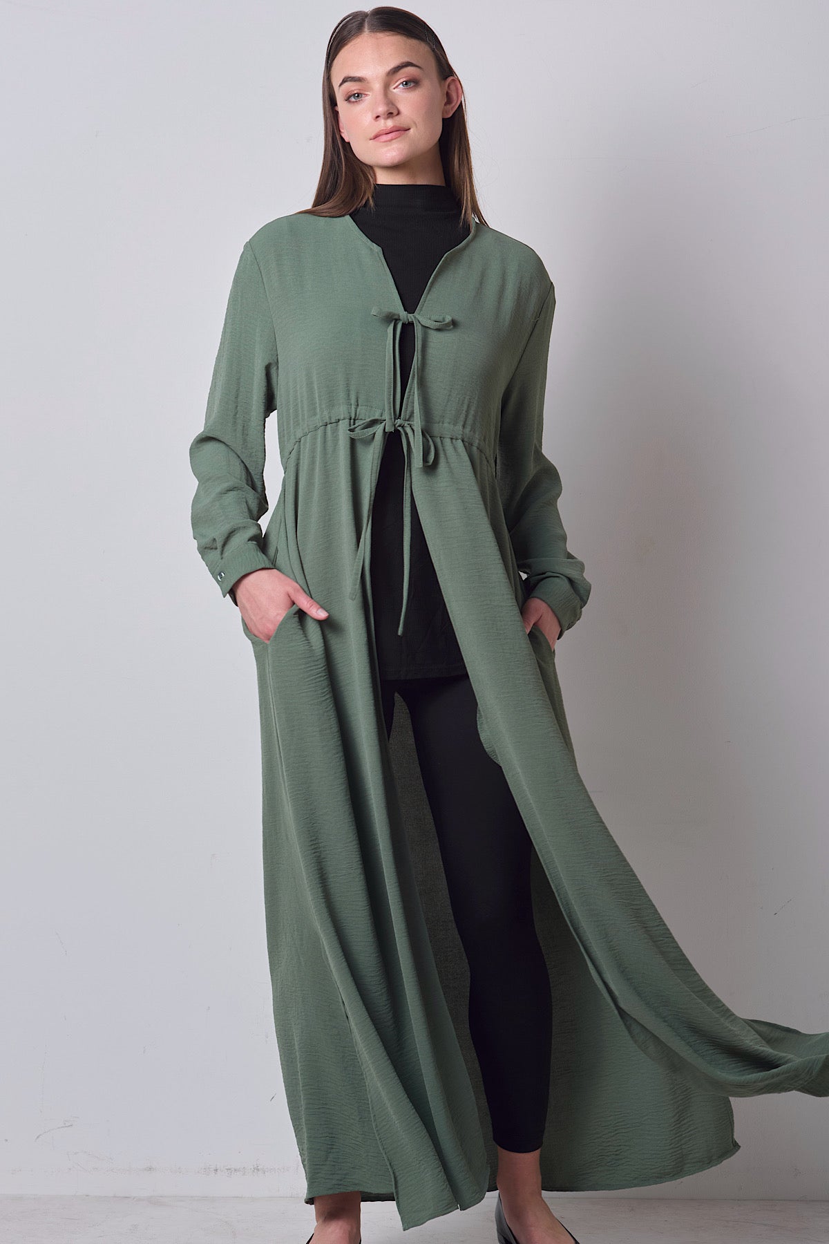 Double Tie Dress - Sage – Zeena
