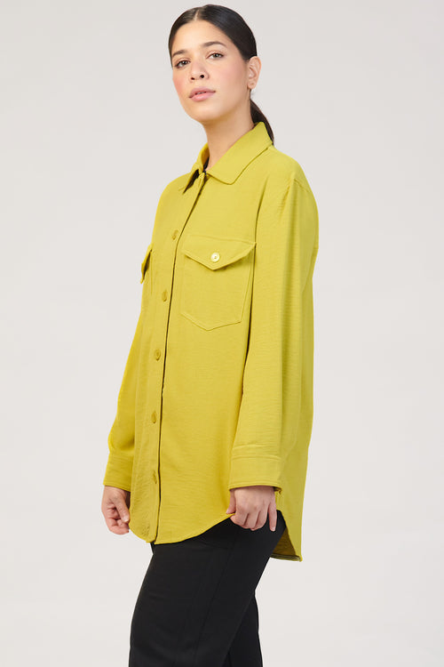 Kelly Utility Shirt - Lime