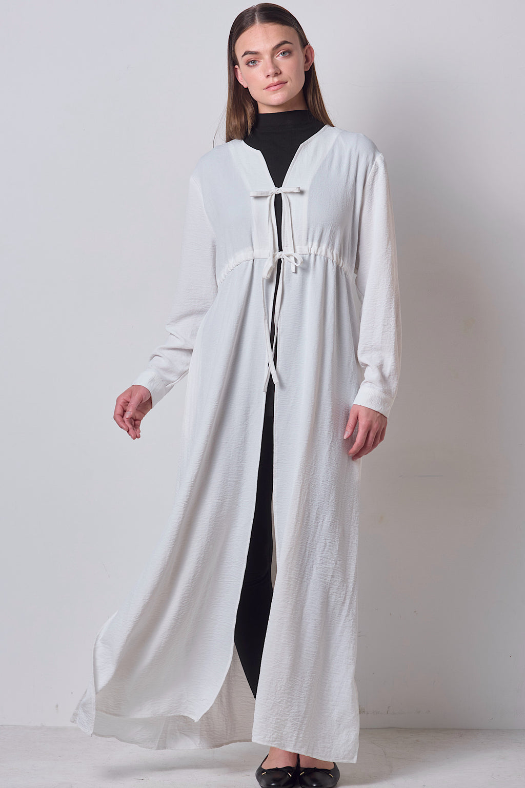 Double Tie Dress - Cloud