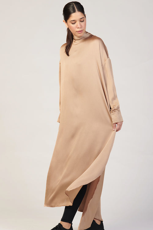 Eden Sash Maxi Dress - Latte