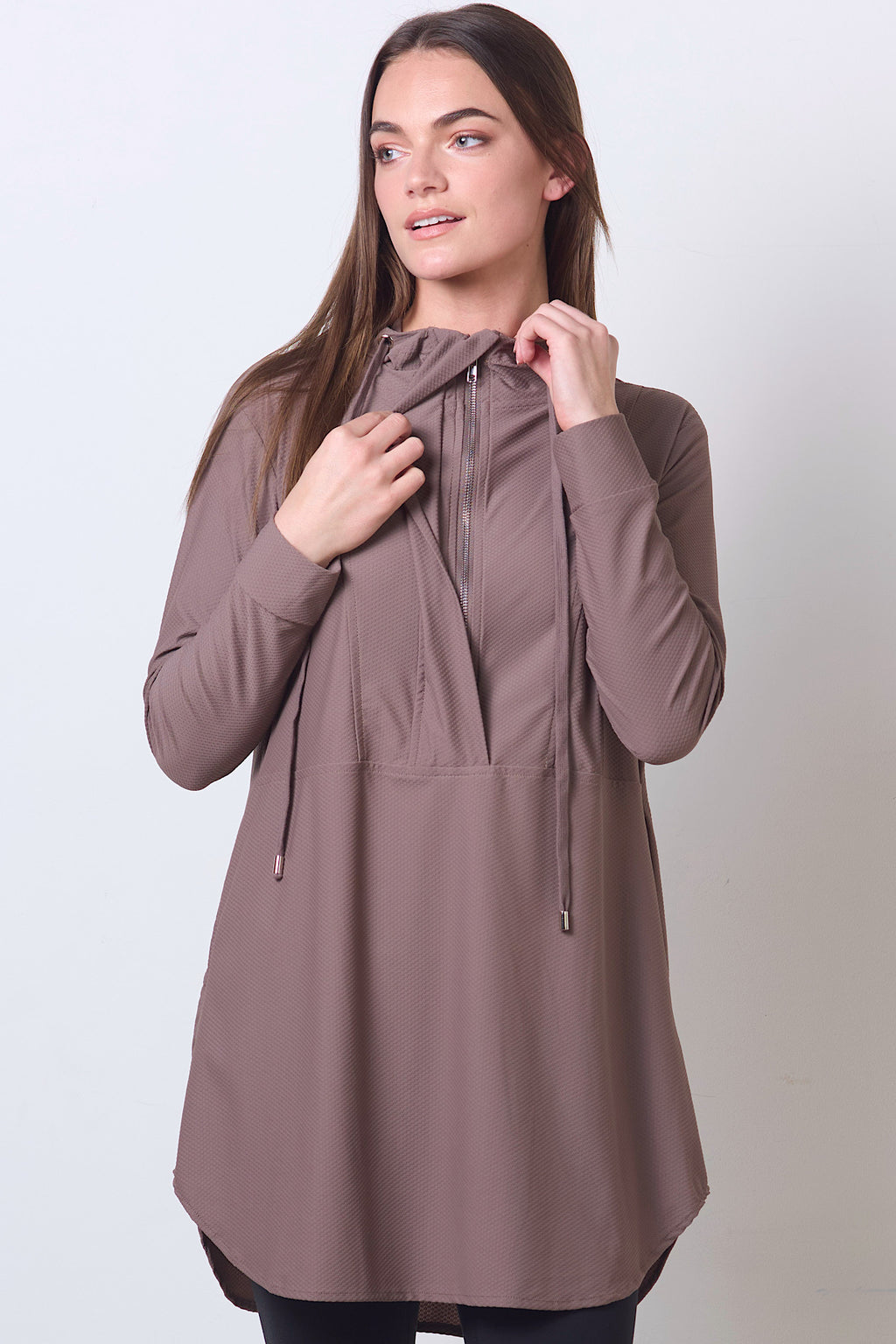 CloudZip Active Top - Mocha Rose
