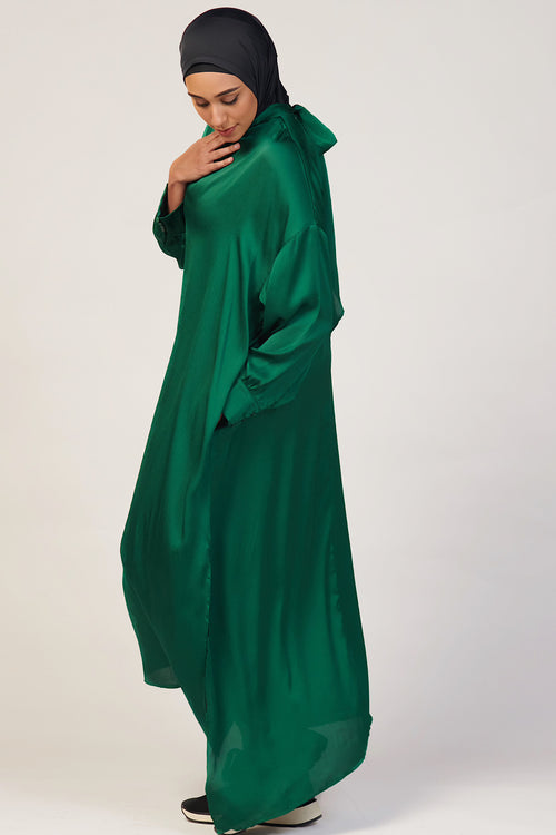 Eden Sash Maxi Dress - Emerald