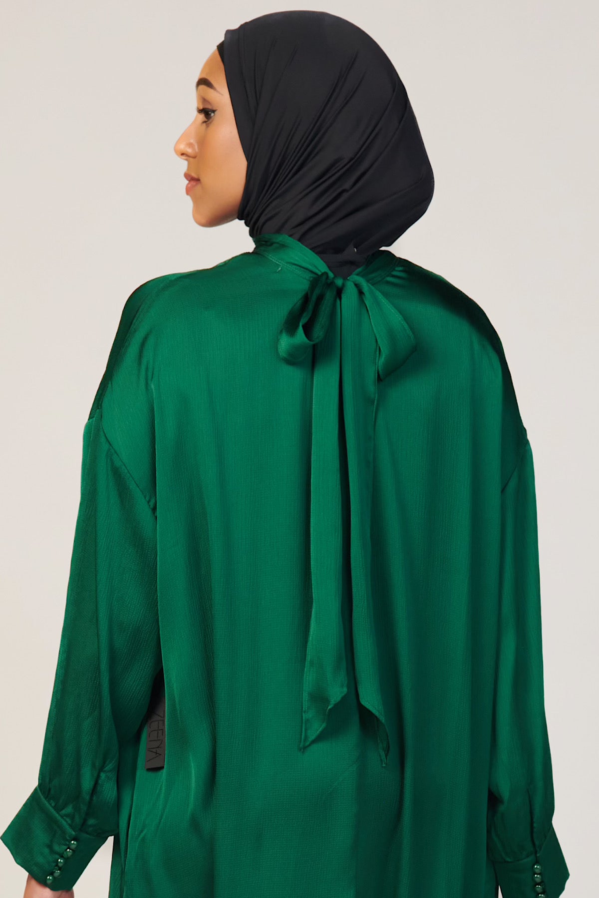 emerald maxi dress with sleeves Eden Sash Maxi Dress