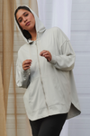 Soft Tech Full-Zip Hoodie - Alabaster