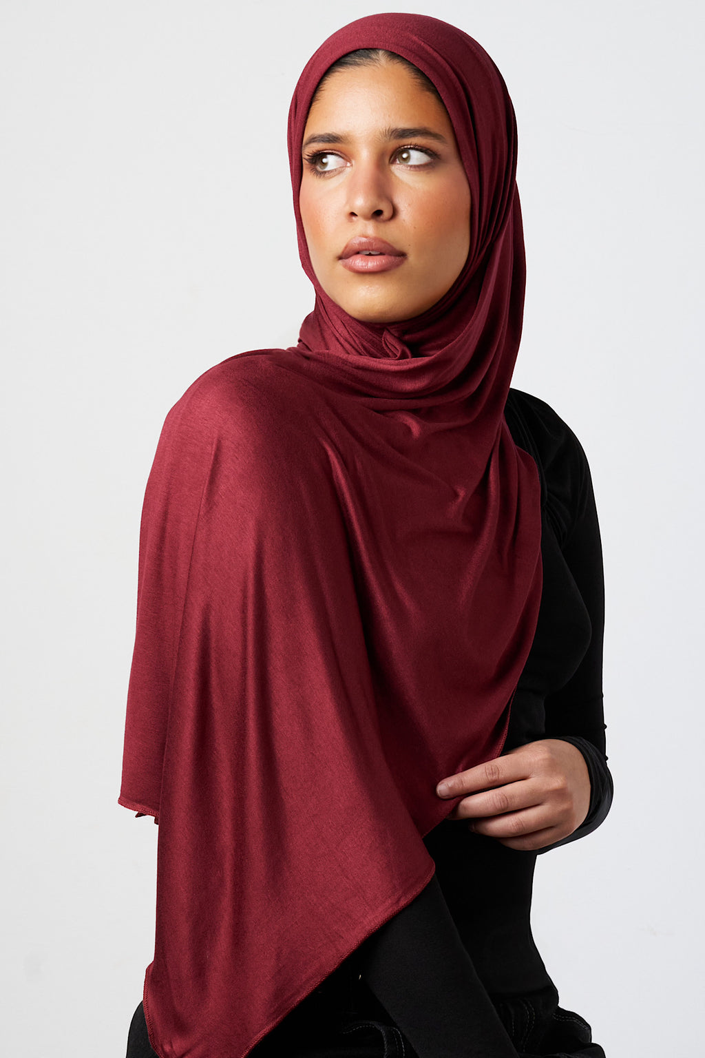 Petite Jersey Hijab - Crimson